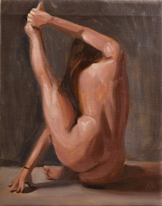 Nude study in oil