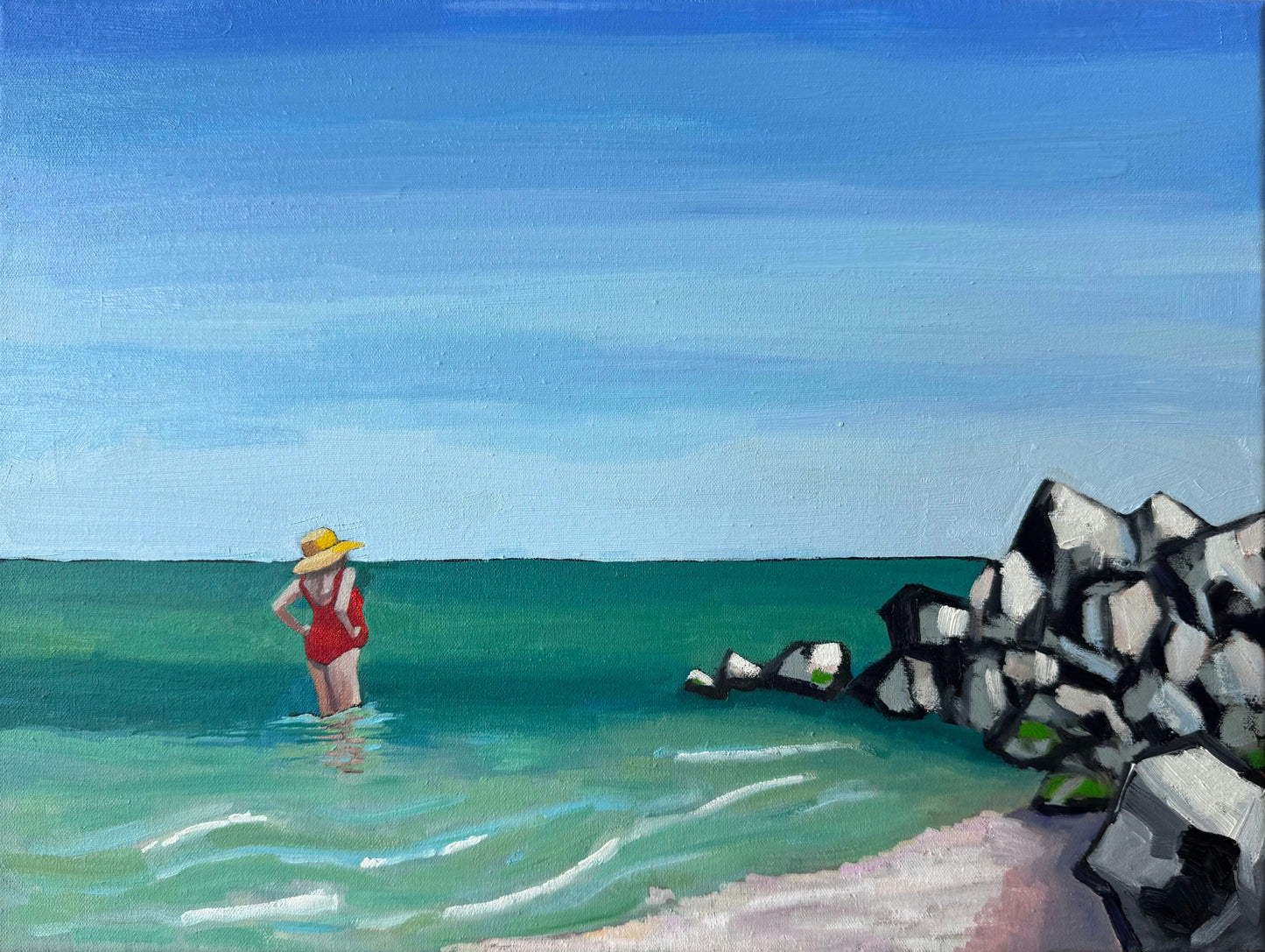 Wading In