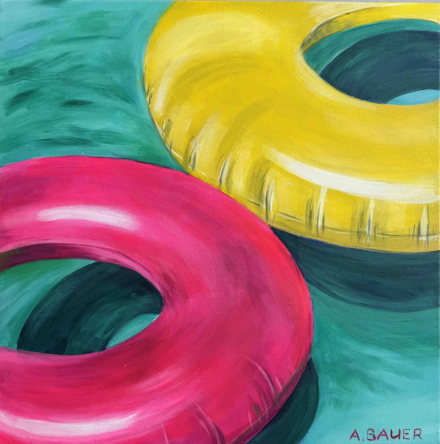 “One color a day” diptych